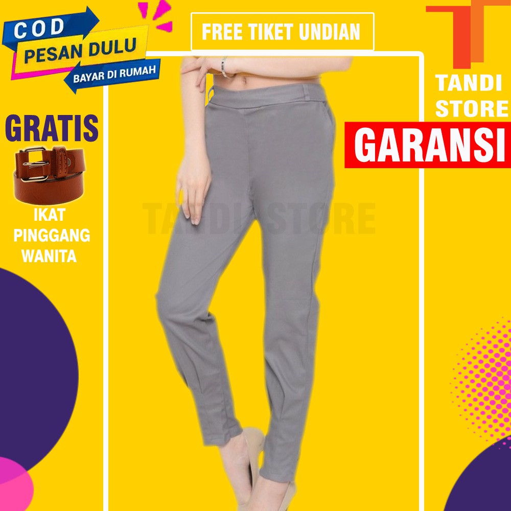 celana bawahan panjang joger kekinian korea korean style cewe wanita perempuan HALUS BONUS