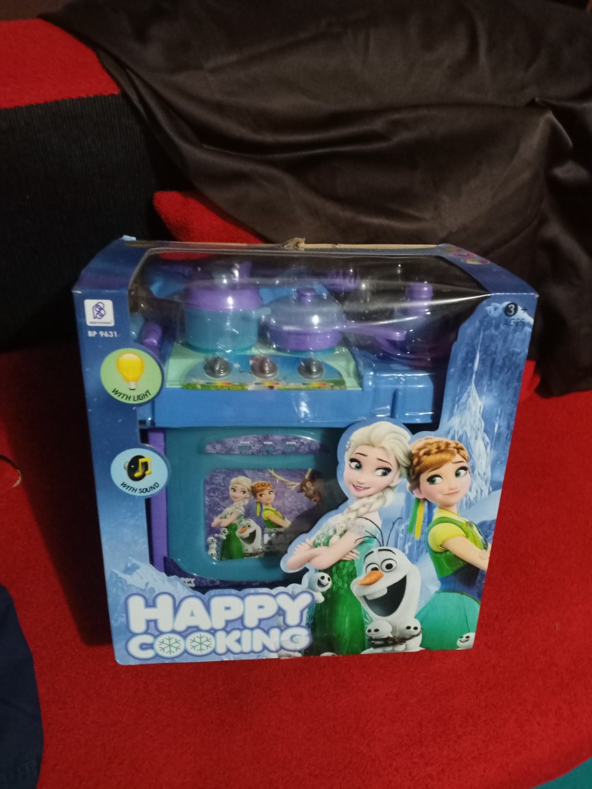 Kitchen Set Happy Cooking Frozen - Mainan Anak Alat Masak Dapur Set Bp9631