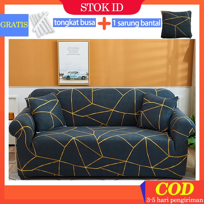 [LOCAL STOCK ]1/2/3/4 Seater Sofa Cover Removable Normal Shape/L Shape Slipcover Stretch Universal