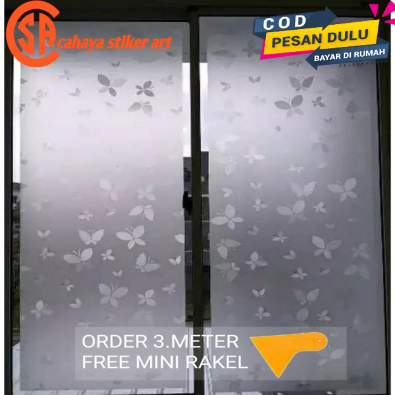 Sticker Stiker Motif Stiker Jendela Kamar Mandi Stiker Jendela Cantik Stiker jendela Rumah Stiker Ka