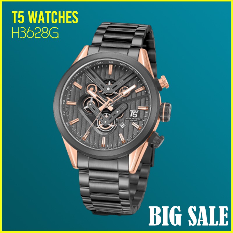 Jam Tangan T5 H3628G Original Chronograph