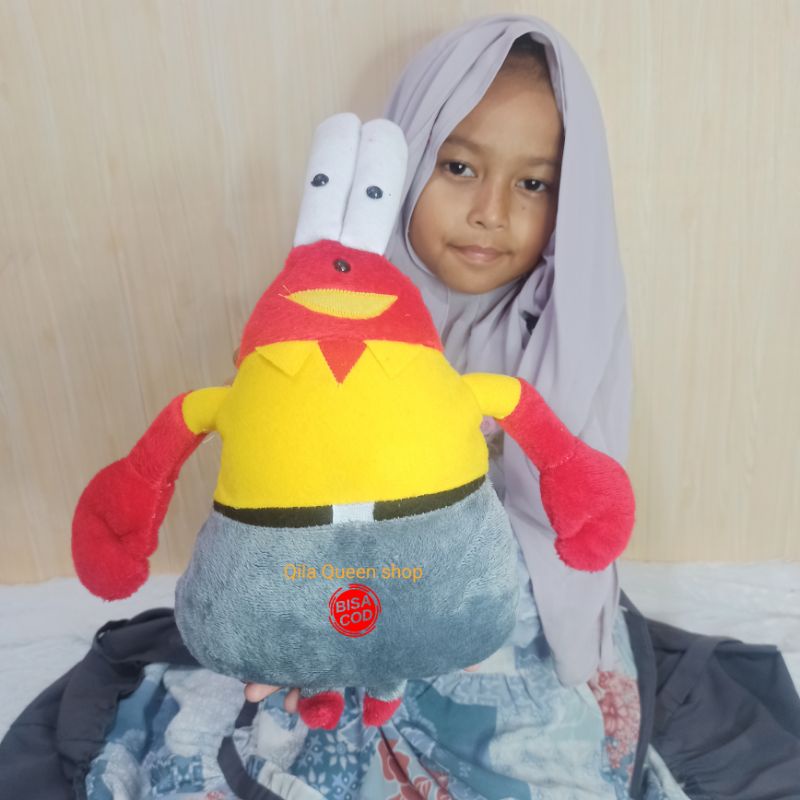 boneka Mr CRAB Teman spongebob 30CM