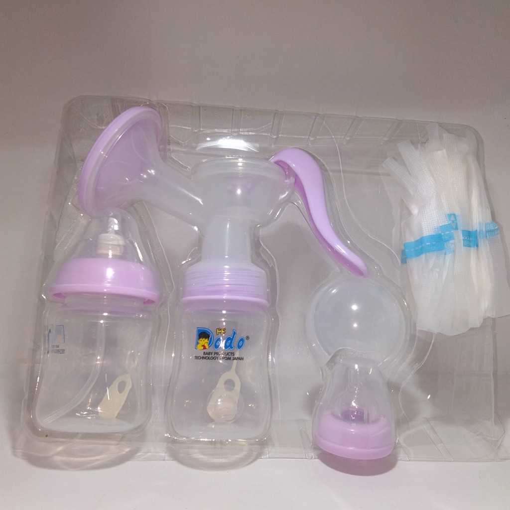 Dodo Breast Pump Set/Pompa ASI Manual Botol 2/Penyedot ASI/Botol Double