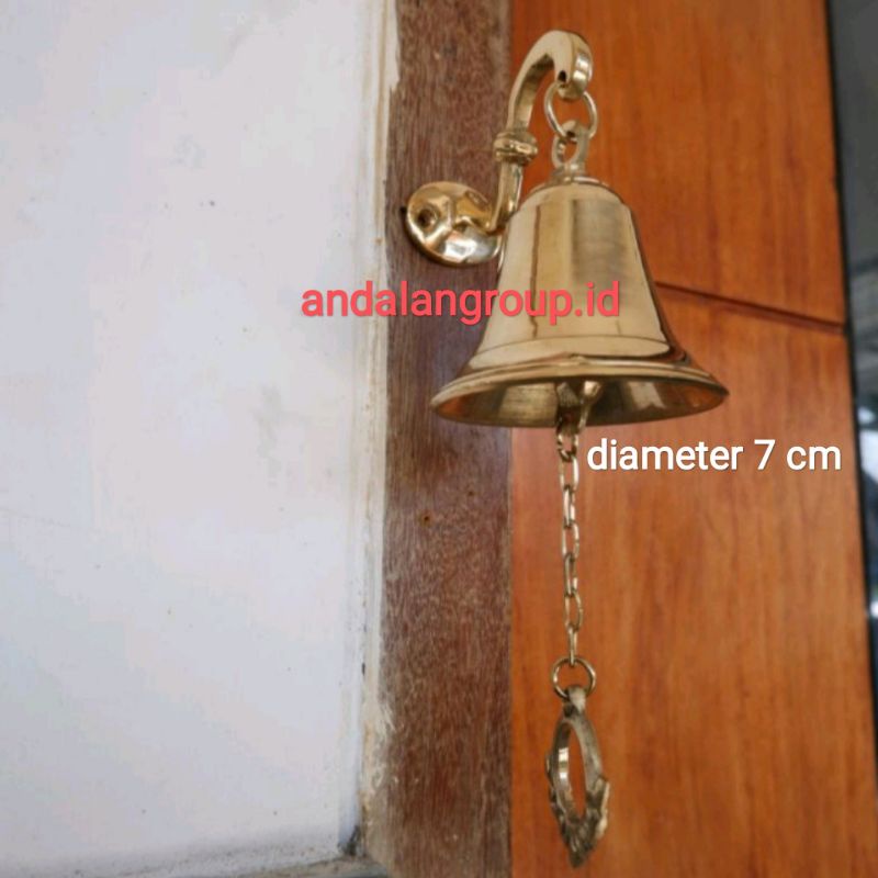 lonceng kuningan / lonceng rumah / lonceng pintu rumah