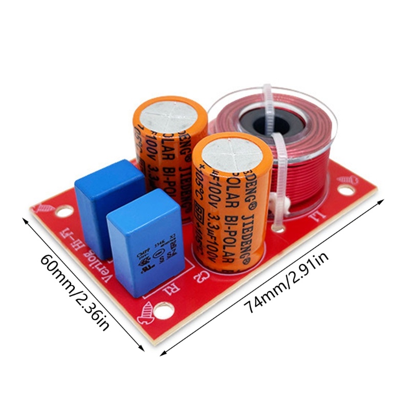 Zzz Modul Board Pembagi Frekuensi Speaker Crossover 2 Arah 80W