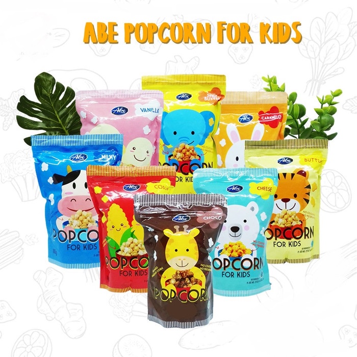 

Abe Food Popcorn for Kids Snack anak 80gr - Coklat