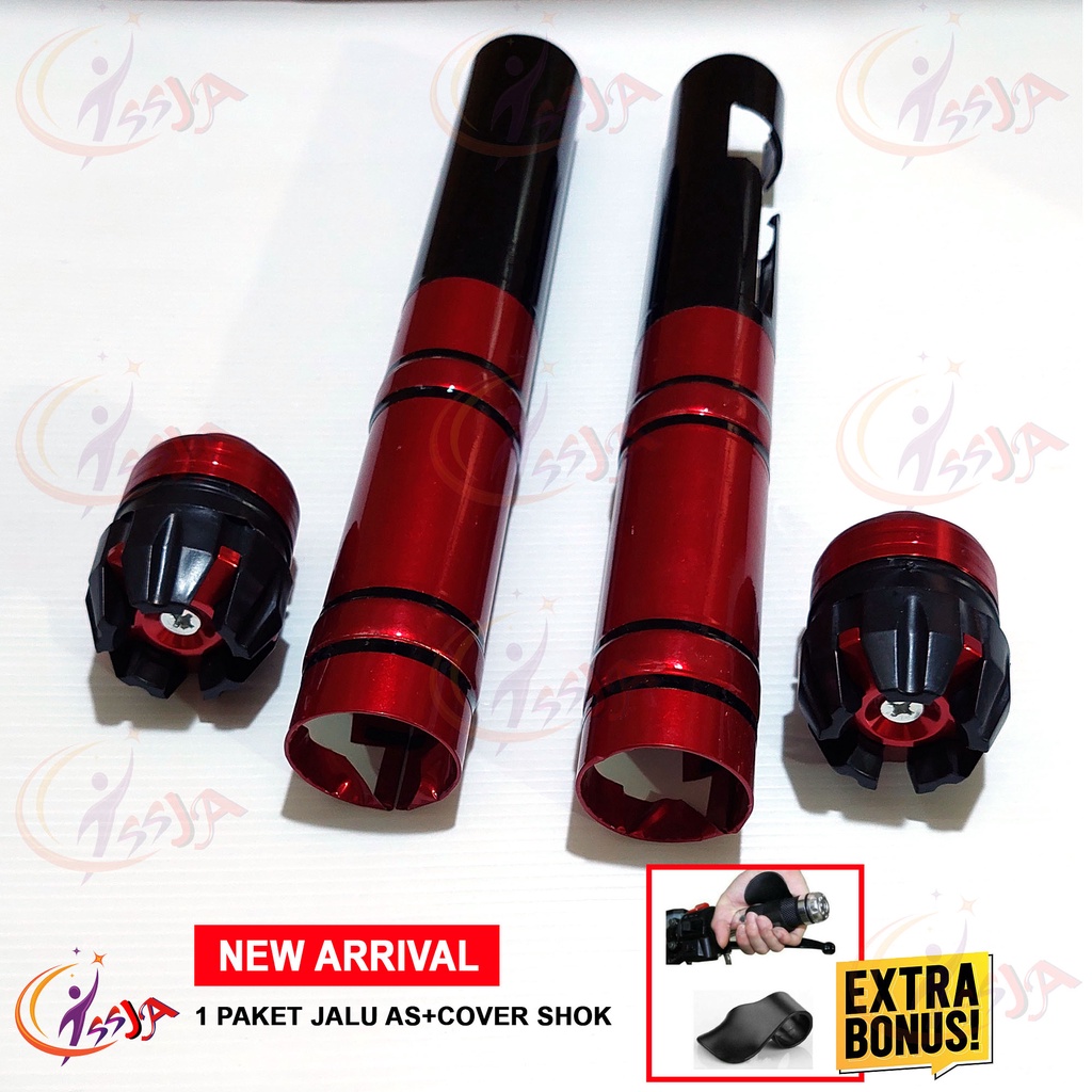 PROMO 1 PAKET-Sarung Shock Breker | Pelindung shock breaker | Cover shock | sarung shock depan cover shock depang dan jalu as roda depan