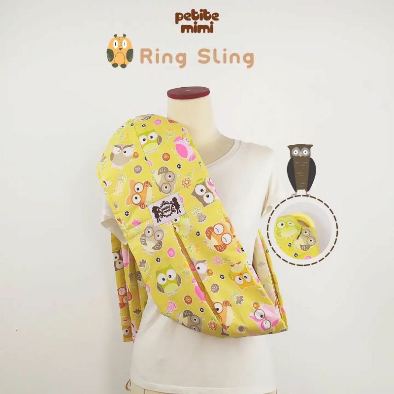 PETITE MIMI Ring Sling Katun | Gendongan Bayi | Gendongan Rinsling | Gendongan Samping