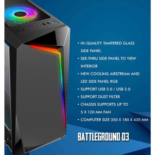 Download CASING GAMING CASE PC SIMBADDA BATTLEGROUND 03 RGB ...