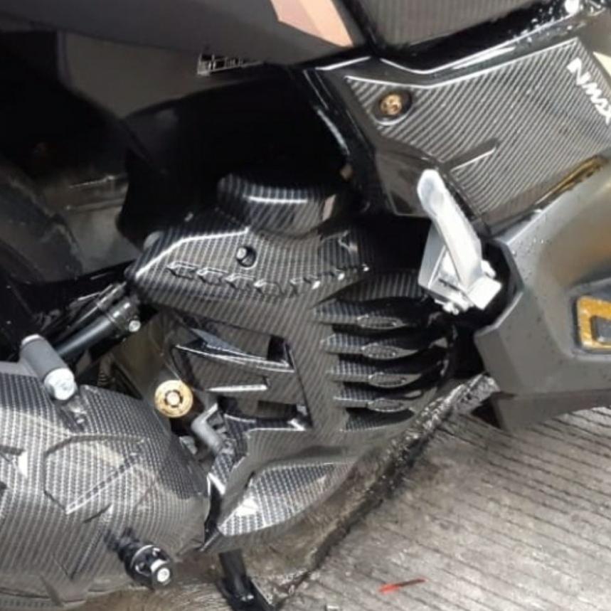 Tutup Radiator Aksesoris Variasi  Nmax N max New 2021 Carbon Karbon Nemo  klip I37R
