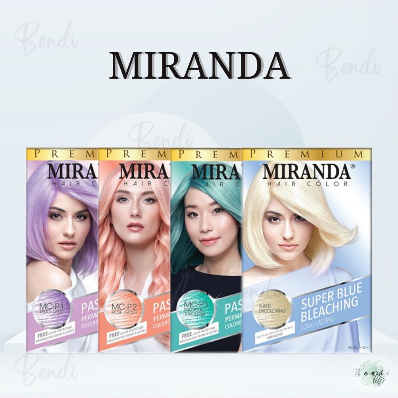 MIRANDA Hair Color Pastel Series Permanent Hair Color Colorful and Shine 30 ML