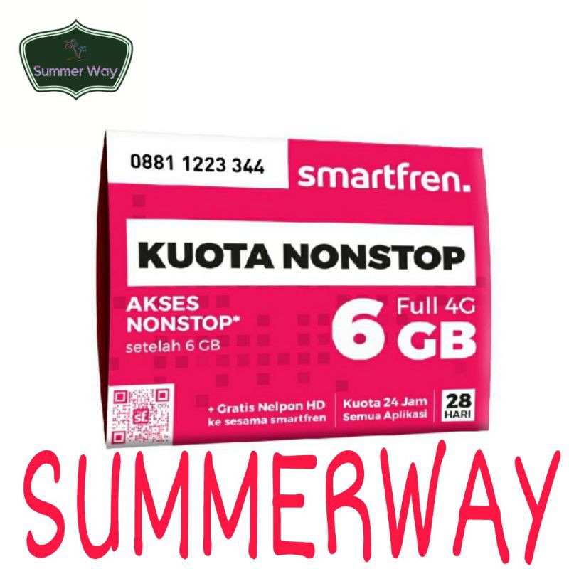 PERDANA SMARTFREN KUOTA NONSTOP 6GB