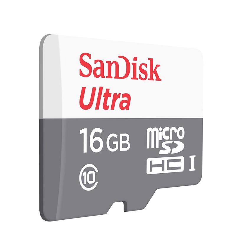 MEMORY CARD SANDISK ULTRA MICROSDHC UHS-I CARD 16GB CLASS 10 SPEED UP TO 80 MB/s