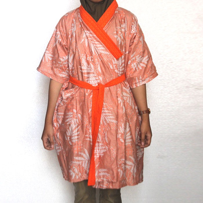 Kimono Embos Kombinasi Batik