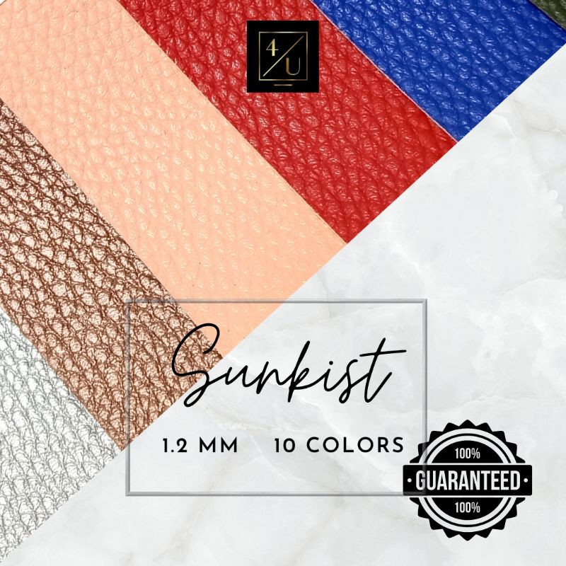 SUPPLIER Kain Kulit Sintetis Meteran GARANSI PVC - SUNKIST 1x1.37M Bahan Tas Oscar