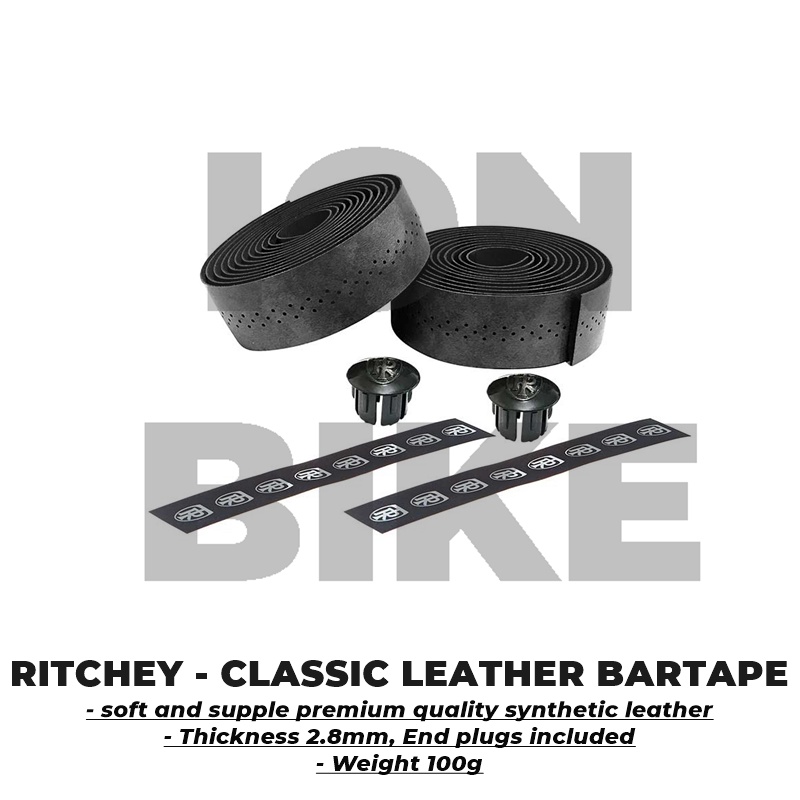 Bartape Ritchey Classic Leather Bar Tape Sepeda Roadbike Road Bike Richey Kulit Handlebar Handle Fix