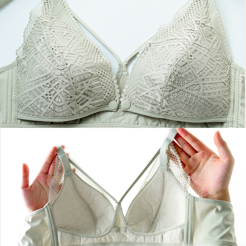 Lace Menyusui bra Sexy Fashion Front Bucklet Menyusui bra