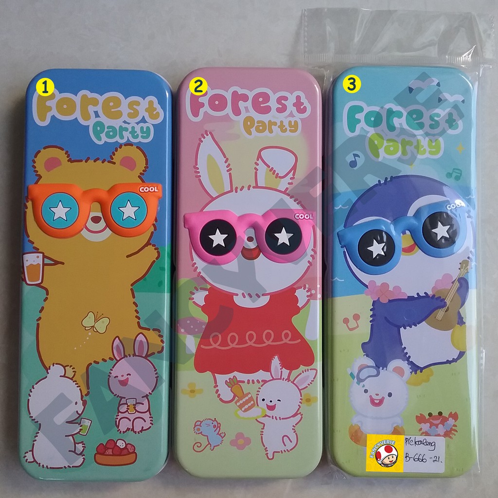 

Pencil Case Kaleng B-666-21 / Kotak Pensil Tepak Pensil