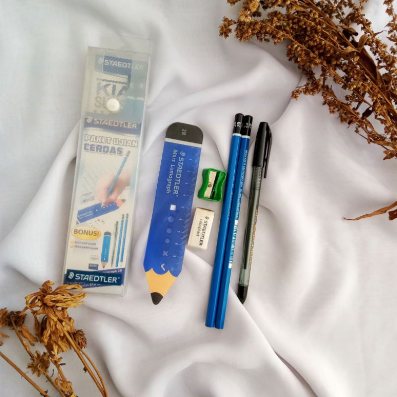 

[CUCI GUDANG] Paket Ujian Pensil STAEDLER 2B ORI lengkap Diskon Besar!! Jual Rugi