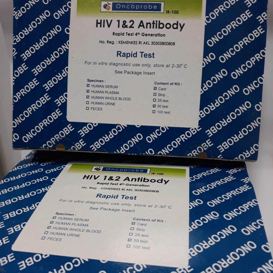 HIV Test | Hiv test 1.2 Oncoprobe casset isi 50 | Promo HIV Test One Step Test