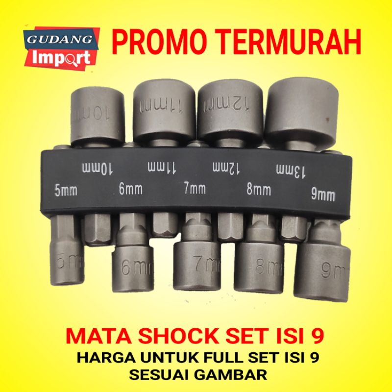 MATA SHOCK SHOK MESIN BOR BAUT RUMPING ROOFING M5 M6 M7 M8 M9 M10 M11 M12 M13