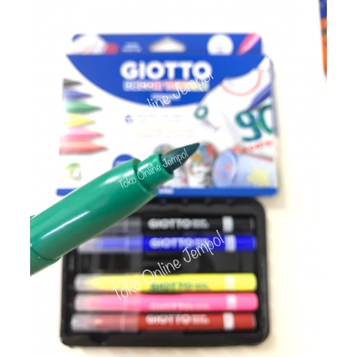 

Murah Isi 6 Spidol Giotto Dcor Textile Cod.494800 Permanent Ink Atk0927Gt Gilaa!!!