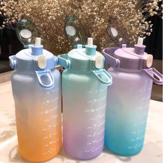 Botol Minum Penanda Waktu 1500ml Full Colour Motivasi Waktu