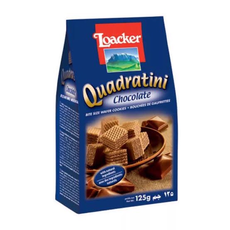 

LOACKER QUADRATINI CHOCOLATE 125gr