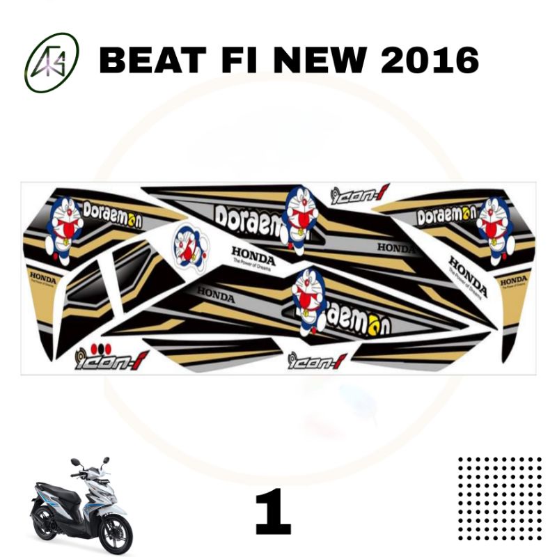 Stiker Skotlet Motor HONDA BEAT FI NEW 2016 Striping Variasi Racing Aksesoris