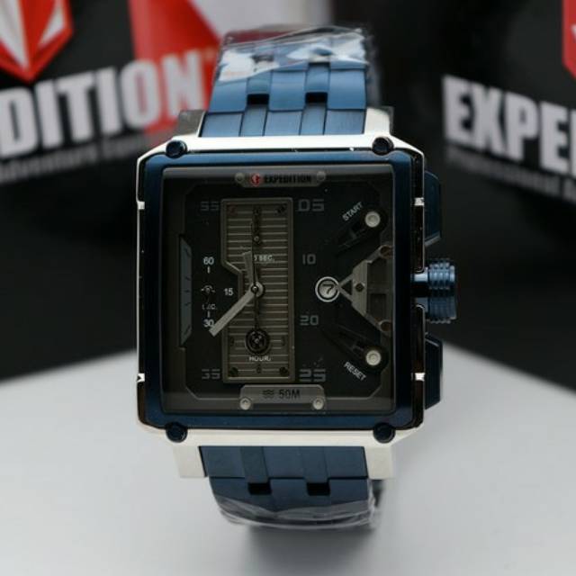 Jam Tangan Original Pria Expedition E 6659 Men Blue