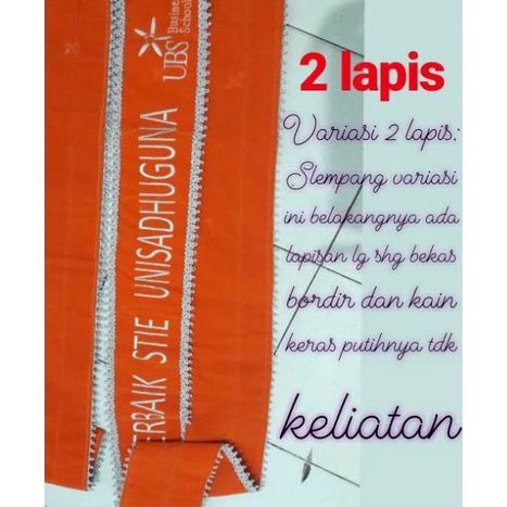 Slempang wisuda/selempang wisuda nama bludru 1 hari jadi