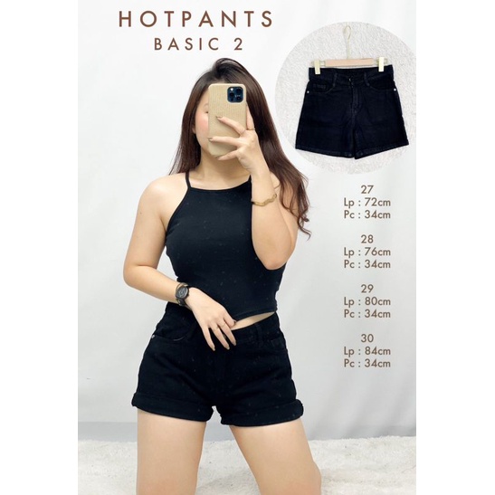 MDLV ~ Hotpants Basic 2 Celana Jeans Pendek Hotpants terbaru Fashion Import