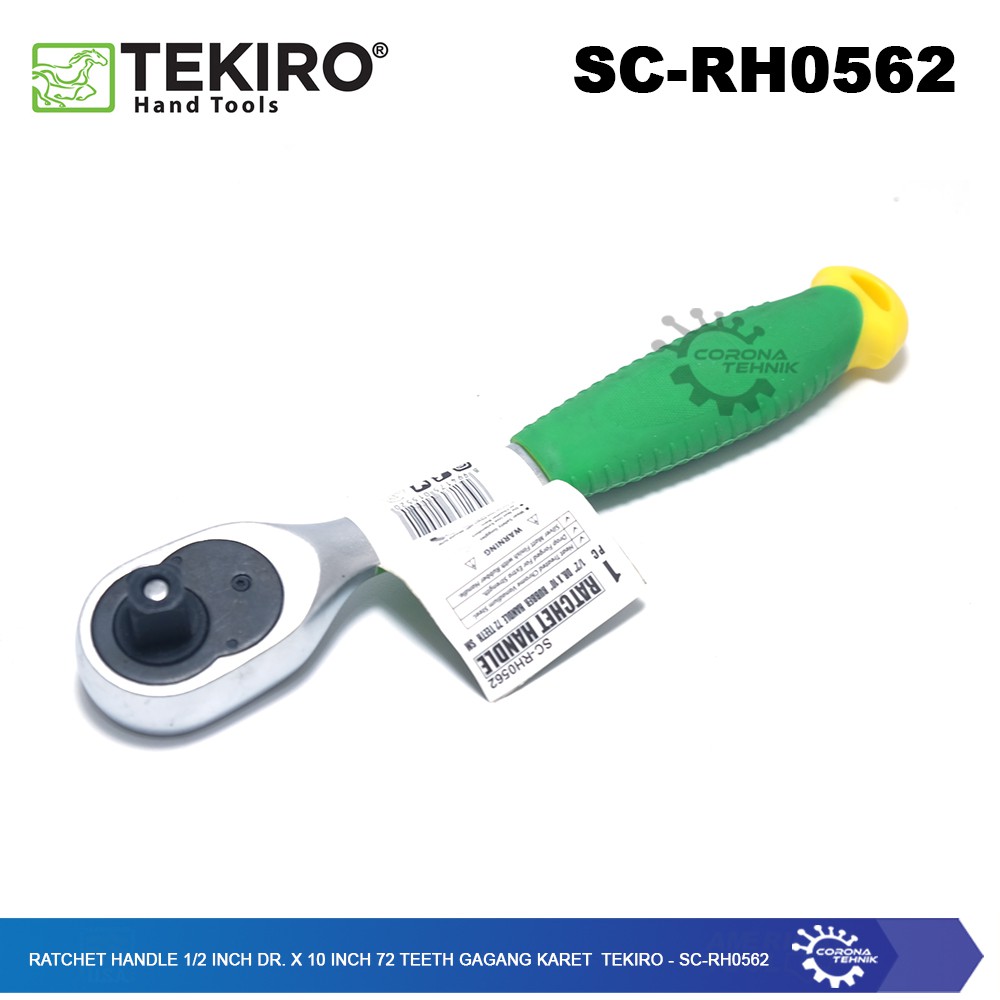 SC-RH0562 - Ratchet Handle 1/2 Inch DR x 10 Inch 72 Teeth Karet Tekiro