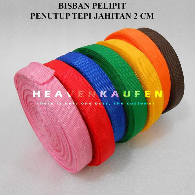 

Bisban Pelipit Penutup Bungkus Tepi Jahitan 2 cm Warna PROMO