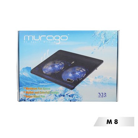 ITSTORE Cooling Pad MURAGO M8 coolpad cool pad M-8 M 8 2 Fan LED Up to 14 inch