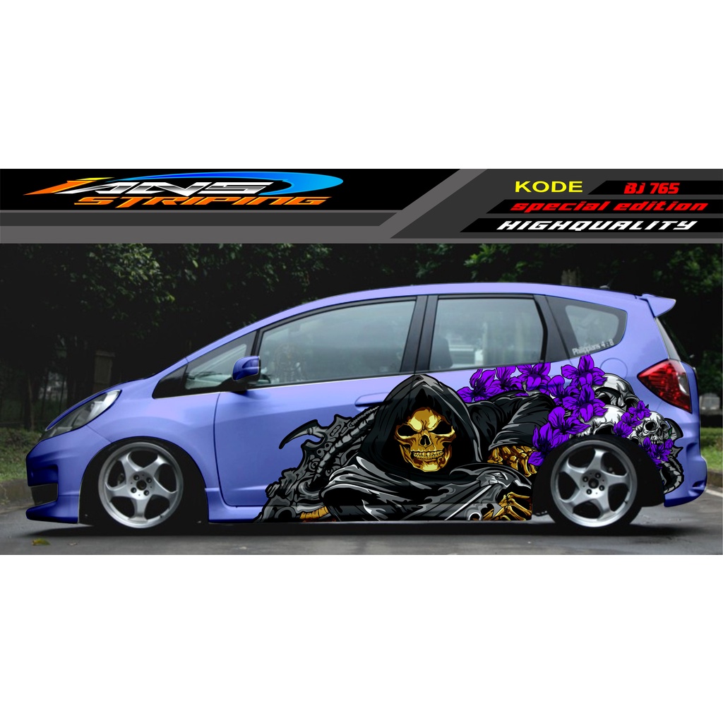 DECAL STICKER MOBIL HONDA BRIO AGYA JAZZ AVANZA YARIS / DECAL STICKER MOBIL JAZZ / STIKER MOBIL