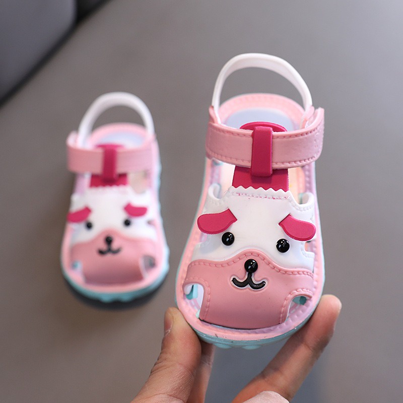 BOBOHO - SEPATU BAYI PREWALKER / SANDAL ANAK IMPOR DOG CUTE / SEPATU SANDAL IMPORT ANAK