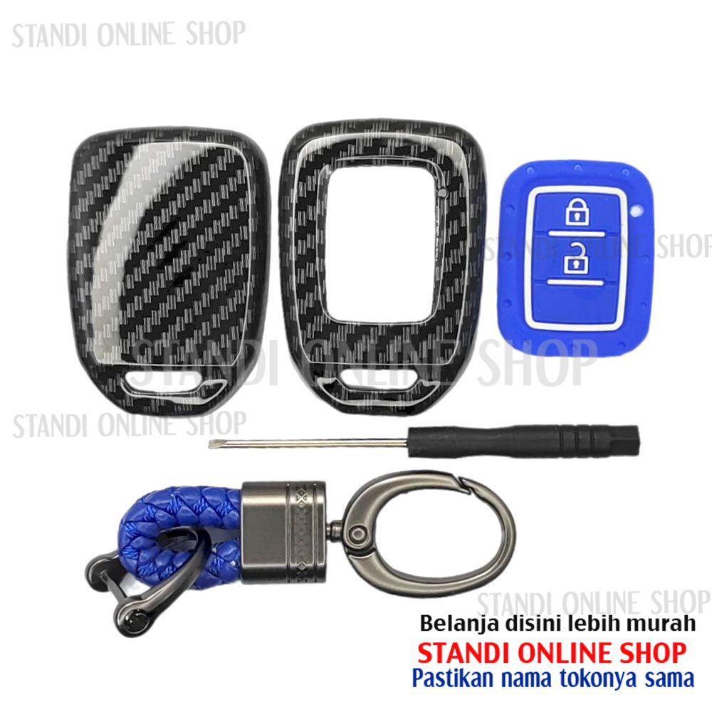 Cover Remote Sarung Kunci Carbon Case Honda HR-V HRV Tipe S