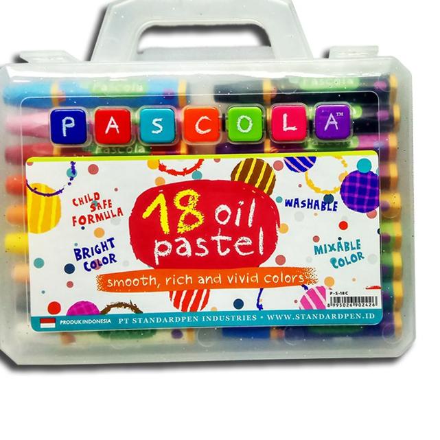 

Best! Standard Pascola Oil Pastel 18 / Set Crayon / Pewarna / Coloring