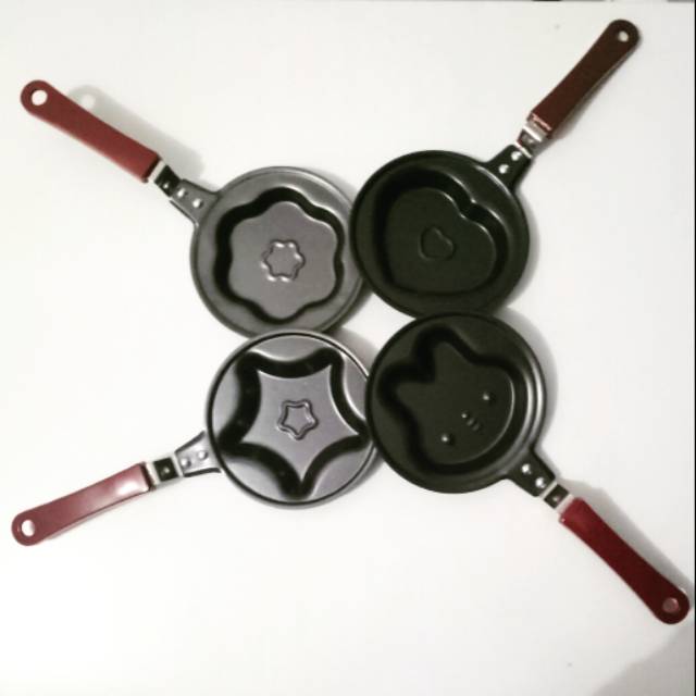 Teflon / Wajan Mini Karakter Aneka Bentuk Anti Lengket