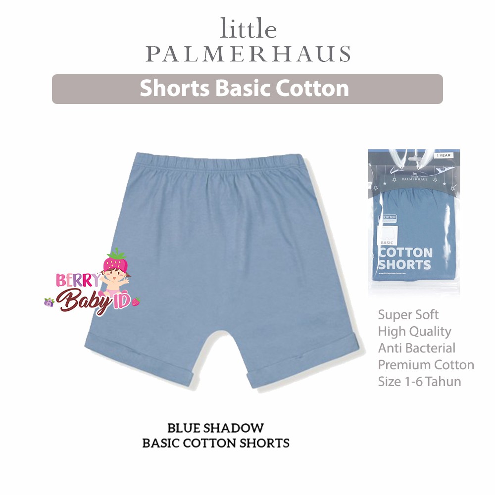 Little Palmerhaus Shorts Basic Cotton 1-6 Tahun Celana Bayi &amp; Anak Laki-Laki Katun Berry Mart