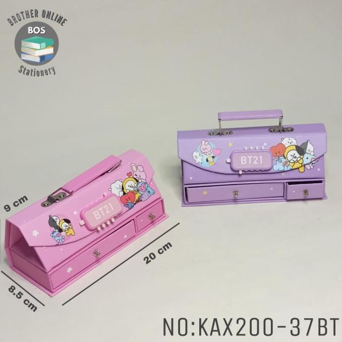 

BOS Kotak Pensil Karton+Kode Kunci/Tempat Pensil/Pencil Case Code/Pin