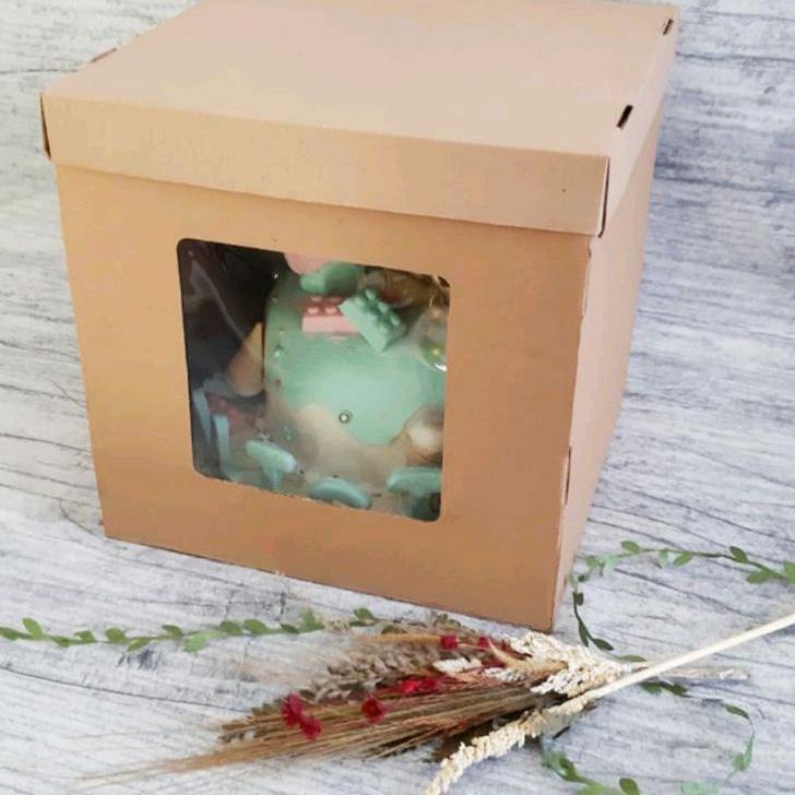 

NO Min Order Dus Kue Tinggi 30x30x30 Tall Box Cake Polos 30 x 30 x 30 Tart Satuan 케