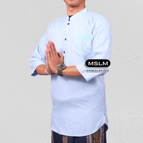 BAJU MUSLIM KOKO KURTA PRIA TERLARIS/KOKO TANGAN PENDEK BAHAN ADEM