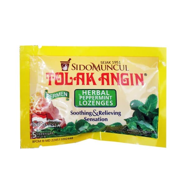 

TOLAK ANGIN SIDOMUNCUL PERMEN HERBAL SACHET @ 5 PCS