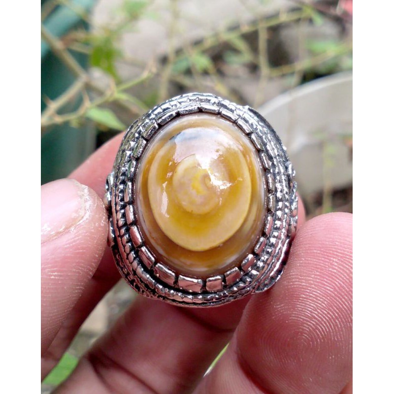 Cincin batu akik PUSER BUMI Chalaedony asli batu bkn sintetis bukan pirus kecubung yaman bacan