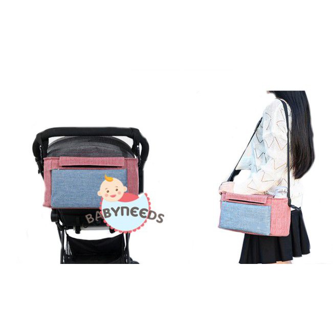 Baby Strollers Storage Bag Bottle Diapers Organizer Accessories tanpa tutup