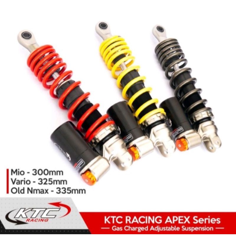 SHOCK KTC ORIGINAL TABUNG Bawah MATIC APEX 325 - 300mm VARIO 125/150 BEAT SCOOPY MIO M3 GT XEON FINO