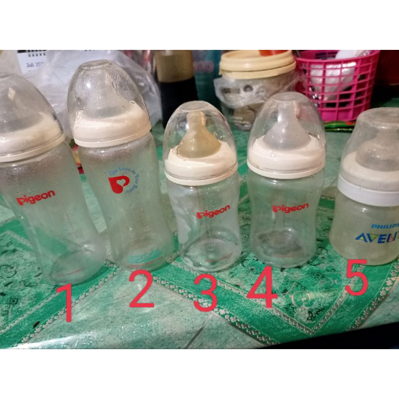 preloved botol susu bayi avent atau pigeon murah