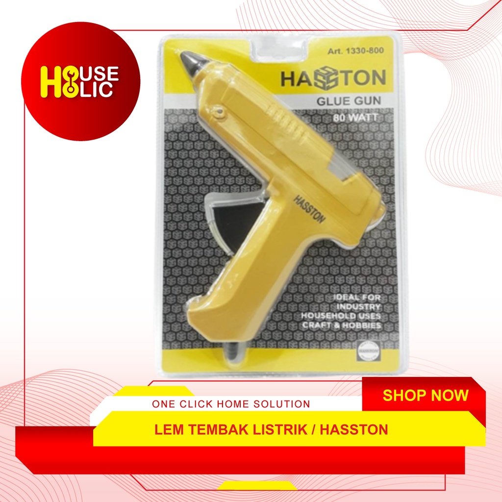 Glue Gun Listrik / Lem Tembak 80W / Lem Bakar Tembak Hasston 1330-800